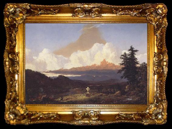 framed  Frederic Edwin Church To the Memory of Cole, ta009-2